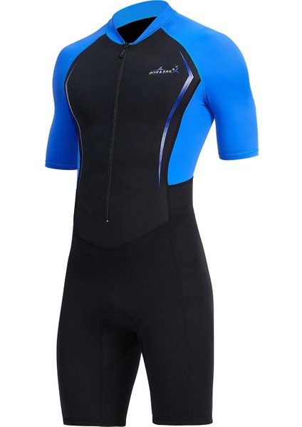 Dalış Spearfishing Için Shorty Wetsuit 1.5mm Neopren Kısa Kollu (Yurt Dışından)