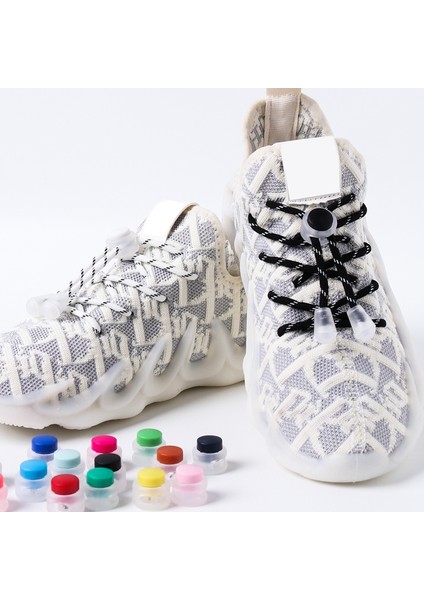 Tie Shoelace Elastic Round Lock Shoe Çocuklar Yetişkinler Yok (Yurt Dışından)