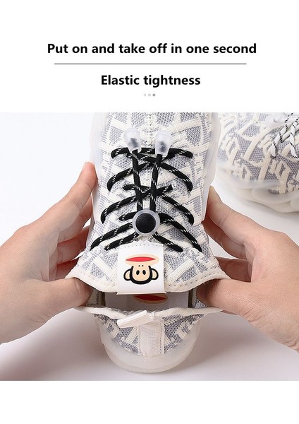 Tie Shoelace Elastic Round Lock Shoe Çocuklar Yetişkinler Yok (Yurt Dışından)