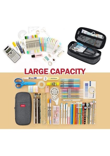 Büyük Kalem Kutusu Genişletilebilir Kalem Kutusu-Gri (Yurt Dışından) fiyatları