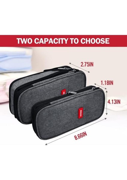 Büyük Kalem Kutusu Genişletilebilir Kalem Kutusu-Gri (Yurt Dışından) modelleri