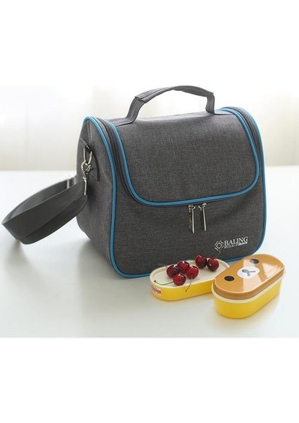 Oxford Bezi Isı Yalıtımı Soğutucu Öğle Yemeği Çantası Siyah (Yurt Dışından)