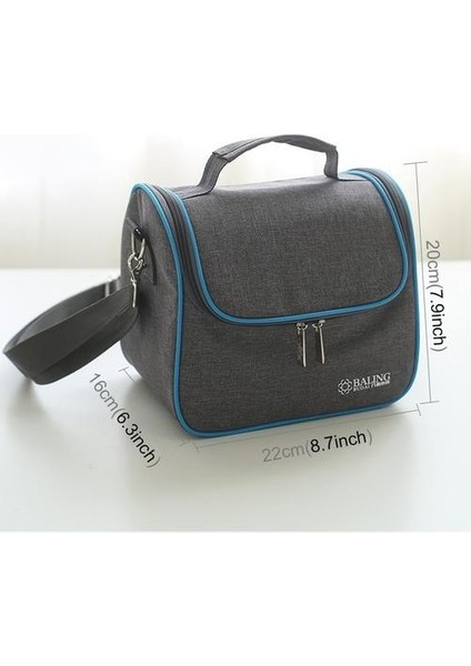 Oxford Bezi Isı Yalıtımı Soğutucu Öğle Yemeği Çantası Siyah (Yurt Dışından) fiyatları