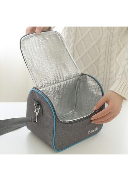 Oxford Bezi Isı Yalıtımı Soğutucu Öğle Yemeği Çantası Siyah (Yurt Dışından) fırsatları