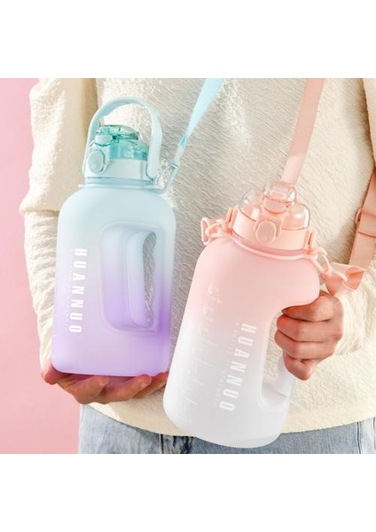 2200ML Taşınabilir Büyük Kapasiteli Plastik Bardak T Varil Spor Su Isıtıcısı Spor Su Bardağı Açık Ölçek ile Bardak (Yurt Dışından) fiyatları