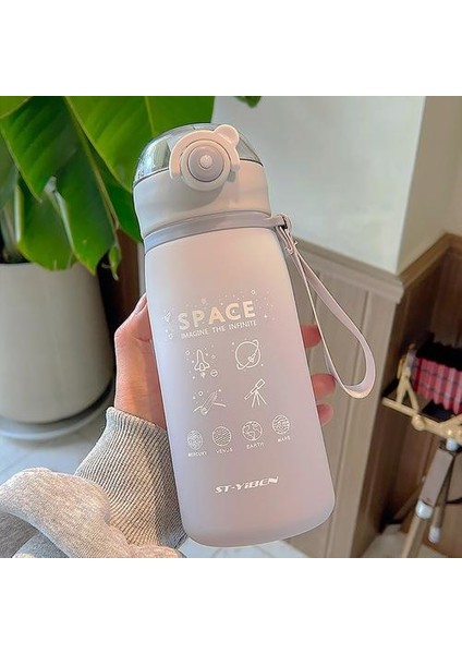 630 ml Su Şişesi Bpa Ücretsiz Motivasyonel Plastik Zaman Işaretleyici Suluk Matara (Yurt Dışından)