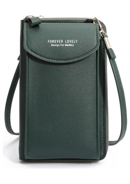 Kadın Pu Deri Crossbody Kart Tutucu Messenger Çanta (Yurt Dışından)