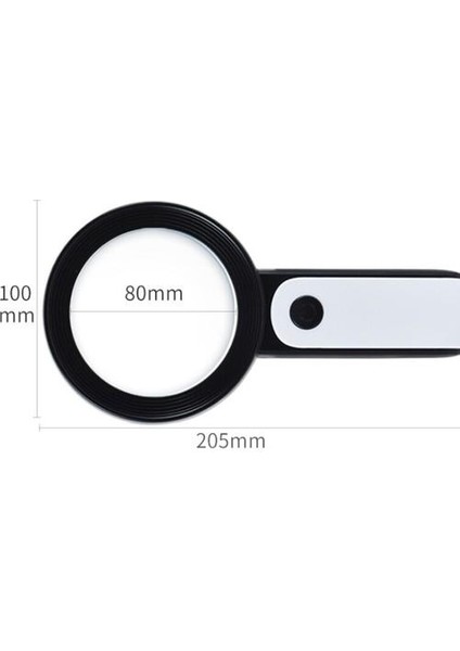 Elde Taşınabilir 30X Işıklı Büyüteç Taşınabilir Çıft Katmanlı Optik Cam Okuma Büyüteç Gözlükleri 12 Soğuk Işıklar 6 Sıcak Işıklar (Yurt Dışından) fiyatları