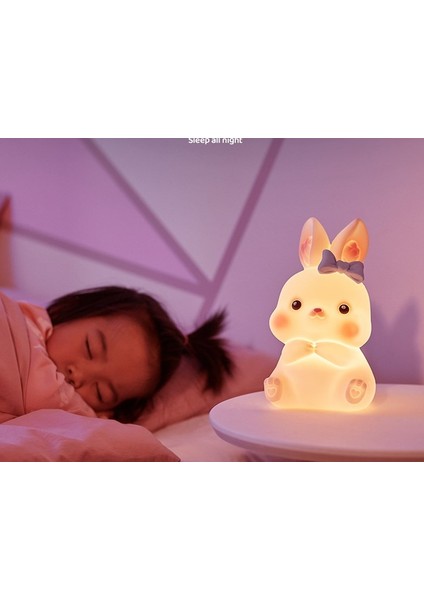 Yürümeye Başlayan Yatak Odası Için LED Dekor Tavşan Gece Lambası (Yurt Dışından) modelleri