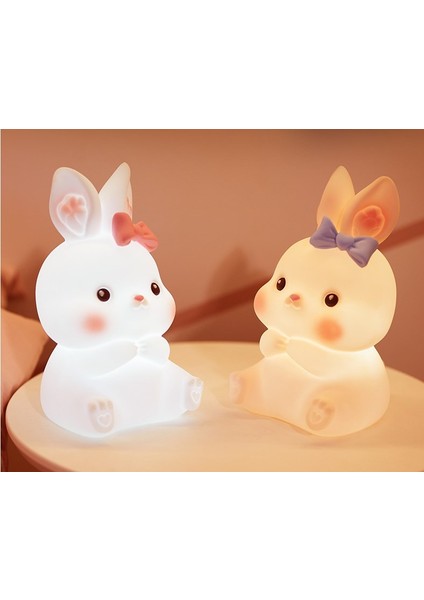 Yürümeye Başlayan Yatak Odası Için LED Dekor Tavşan Gece Lambası (Yurt Dışından) indirimleri