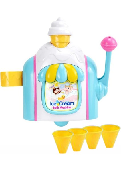 Dondurma Yapma Makinesi Banyo Oyuncakları Banyo Köpüğü Makinesi Küvet Kabarcık Üfleme Çocuk Banyosu Su Oyun Oyuncakları (Yurt Dışından)