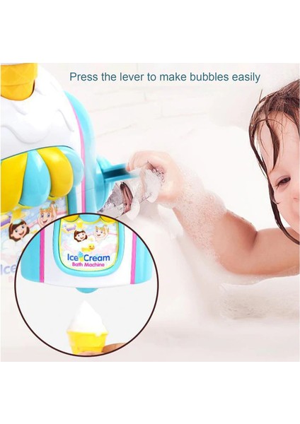 Dondurma Yapma Makinesi Banyo Oyuncakları Banyo Köpüğü Makinesi Küvet Kabarcık Üfleme Çocuk Banyosu Su Oyun Oyuncakları (Yurt Dışından) indirimleri