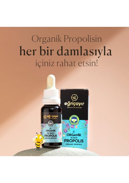 Organik Su Bazlı Propolis Damla 2 x 20 ml