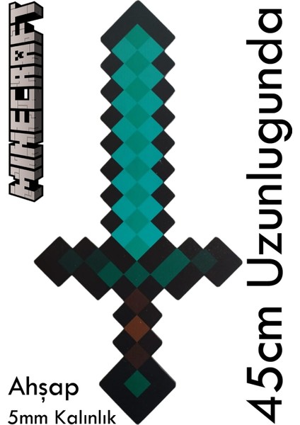 Minecraft Kılıç Ahşap Oyuncak Maket 45CM