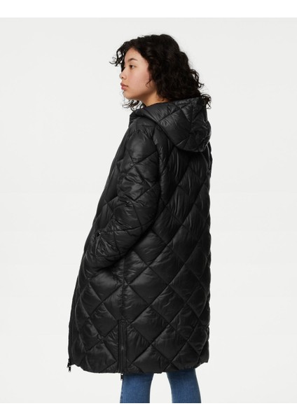 Marks & Spencer Stormwear™ Kapüşonlu Puffer Şişme Mont