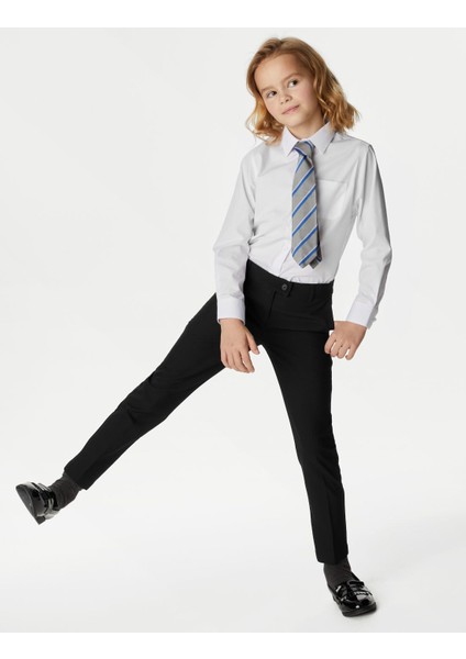 2'li Slim Fit Okul Pantolonu