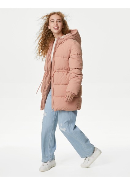 Marks & Spencer Stormwear™ Kapüşonlu Puffer Şişme Mont