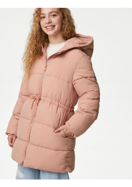 Marks & Spencer Stormwear™ Kapüşonlu Puffer Şişme Mont