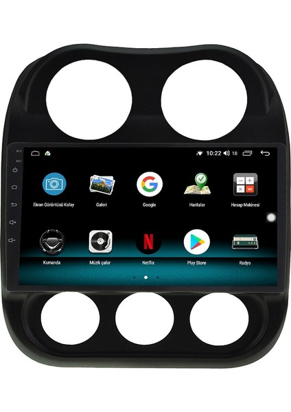Jeep Patriot Android 13 Multimedya Carplay 4gb RAM+64GB HDD Navigasyon Ekran
