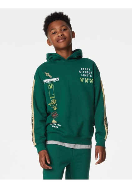 Kapüşonlu Minecraft™ Sweatshirt