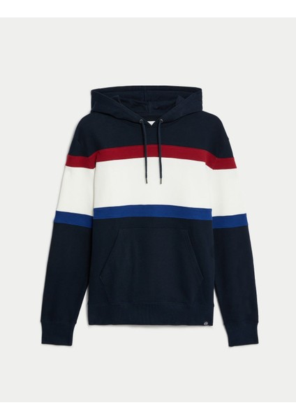 Marks & Spencer Saf Pamuklu Kapüşonlu Sweatshirt