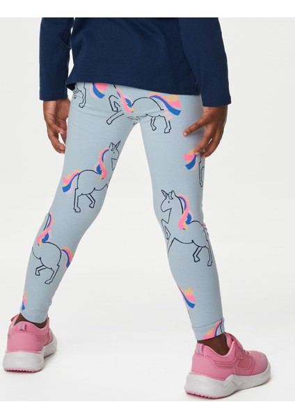 Marks & Spencer Unicorn Desenli Legging Tayt