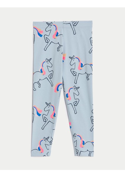 Marks & Spencer Unicorn Desenli Legging Tayt