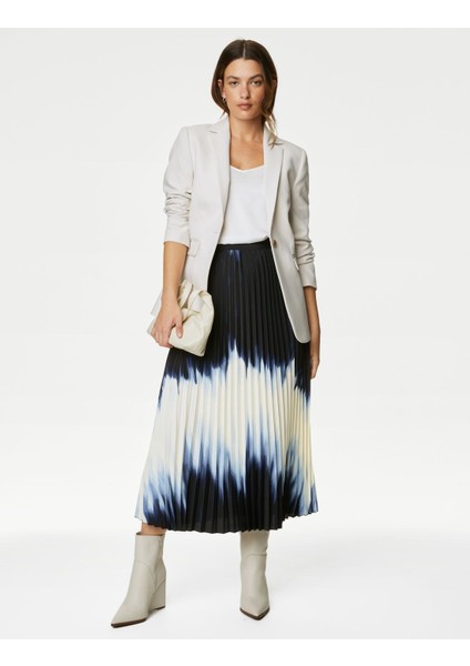 Marks & Spencer Ombre Pileli Midi Etek