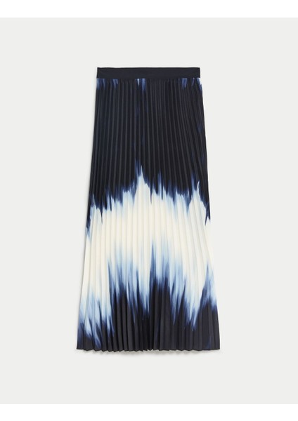 Marks & Spencer Ombre Pileli Midi Etek