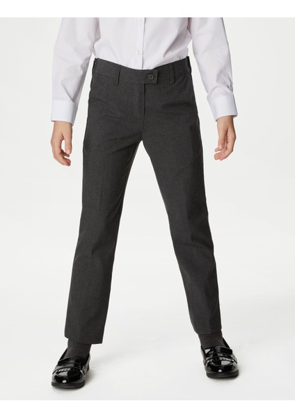 2'li Slim Fit Okul Pantolonu