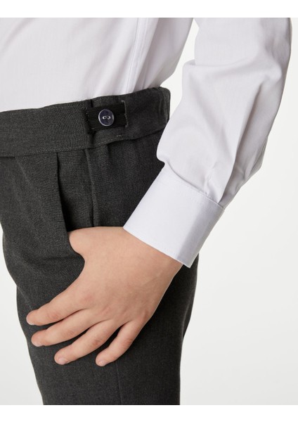 2'li Slim Fit Okul Pantolonu