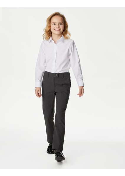 2'li Slim Fit Okul Pantolonu