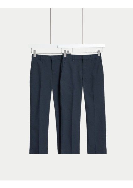 2'li Regular Fit Okul Pantolonu