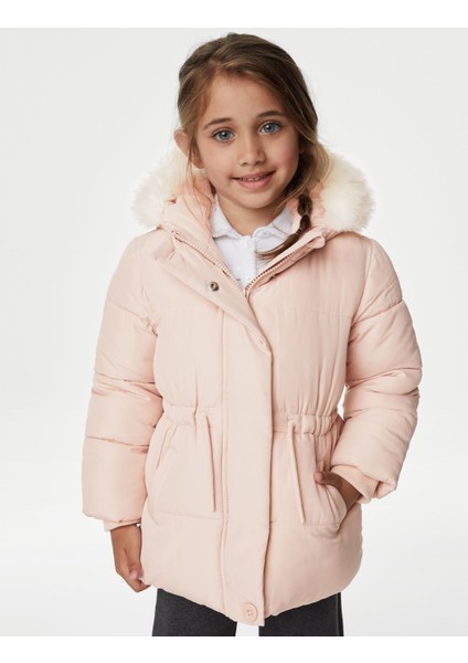 Marks & Spencer Stormwear™ Kapüşonlu Puffer Şişme Mont