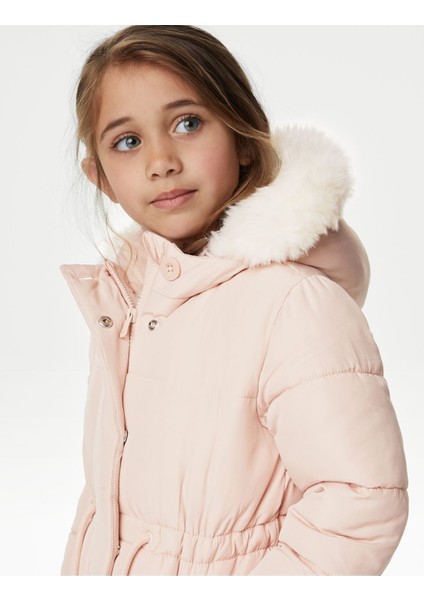 Marks & Spencer Stormwear™ Kapüşonlu Puffer Şişme Mont