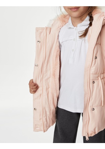 Marks & Spencer Stormwear™ Kapüşonlu Puffer Şişme Mont