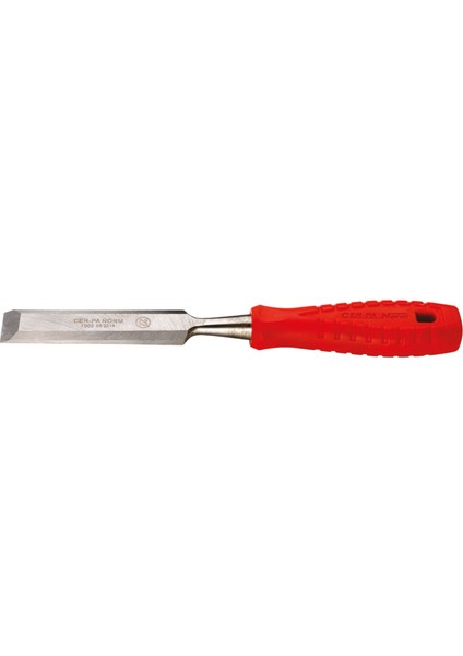 Plastik Saplı Düz Iskarpela - Ahşap Oyma Bıçağı - 12 mm - 24 Cm.