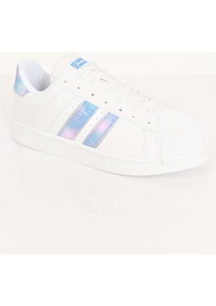 Konfores 1705-28787 Anatomik Tabanlı Süperstar Modeli Sneakers Ayakkabı - NKT01705-BEYAZ Gümüş-40 modelleri