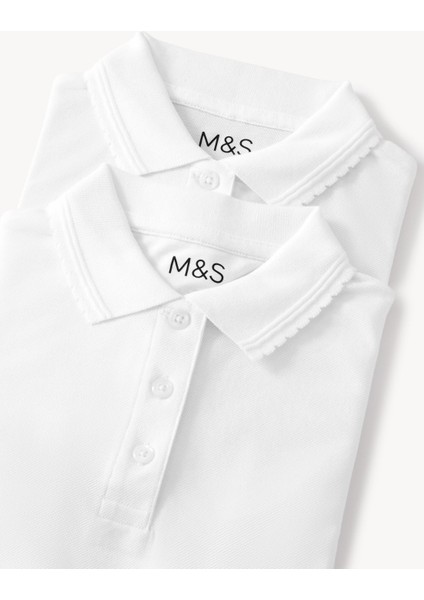 Saf Pamuklu 2'li Slim Fit T-Shirt fırsatları