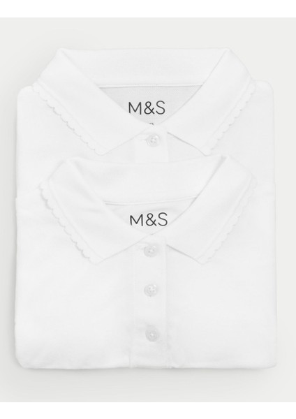 Saf Pamuklu 2'li Slim Fit T-Shirt indirimleri