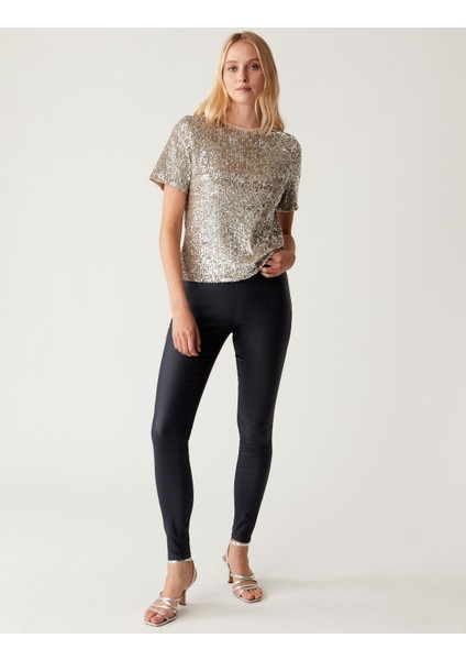 Skinny Fit Yüksek Bel Jegging Pantolon