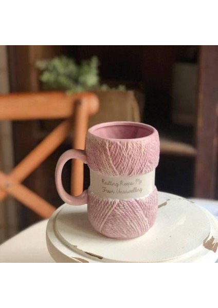 Yaratıcı Renkli Yün Seramik Kupalar Kahve Kupa Süt Çay Büro Bardaklar Drinkware En Iyi Doğum Günü Hediyesi | Kupalar (Pembe) (Yurt Dışından) fiyatları