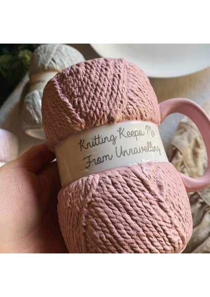 Yaratıcı Renkli Yün Seramik Kupalar Kahve Kupa Süt Çay Büro Bardaklar Drinkware En Iyi Doğum Günü Hediyesi | Kupalar (Pembe) (Yurt Dışından) modelleri