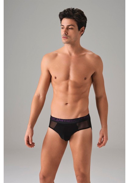 Erkek Fantezi Transparan Detaylı Slip 1201