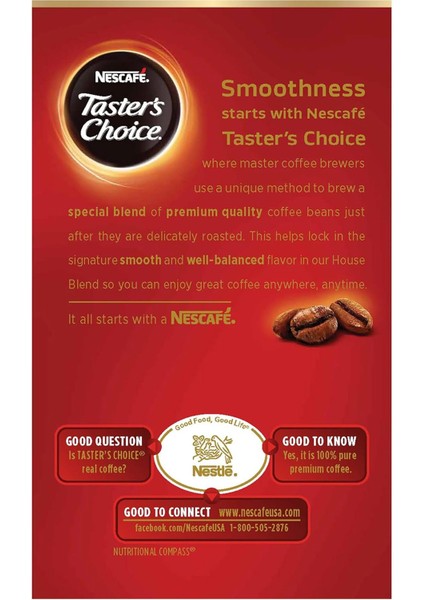 Tasters Choice House Blend Hazır Kahve 5 Adet