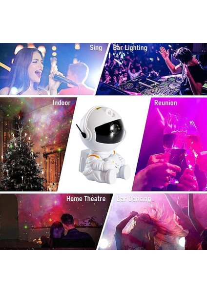 Astronot Gece Lambası Yıldız Projeksiyon Lambası (Yurt Dışından) fırsatları