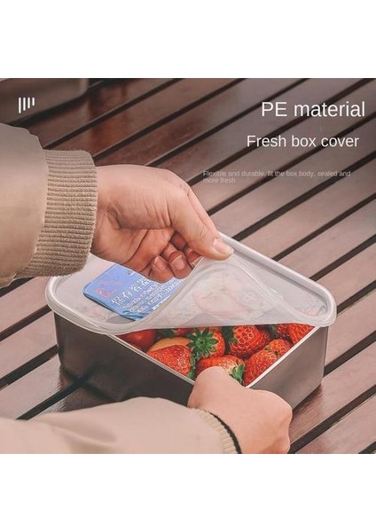 Mühürlü Taze Tutma Kutusu, Açık Öğle Yemeği Kutusu 304 Paslanmaz Çelik Bento Kutusu Kapak Kampı Sofra Takımı Çiy (Yurt Dışından) indirimleri