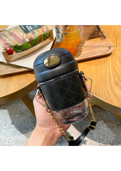 380ML Yüksek Değerli Su Kabı, Sevimli Saman Fincan, Zarif Portatif Su Şişesi (Yurt Dışından)