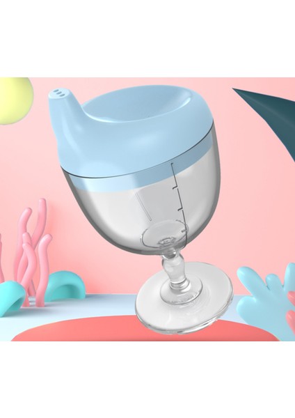 150 ml Bebek Bebek Öğrenme Içme Şişeleri Yaratıcı Şarap Cam Şekilli Çocuk Toddler Hemşirelik Şişe Besleme Kadeh Duckbill Cup | Highball Cam (Mavi) (Yurt Dışından) modelleri