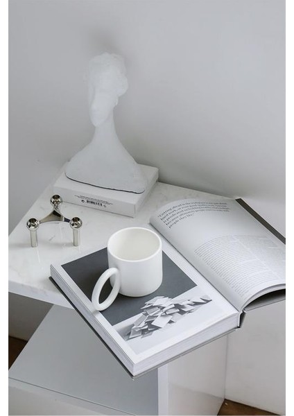 Yaratıcı Büyük Yuvarlak Handgrip Seramik Kupalar Kahve Kupa Süt Çay Ofis Bardaklar Drinkware En Iyi Doğum Günü Hediyesi | Kupalar (Beyaz) (Yurt Dışından) modelleri